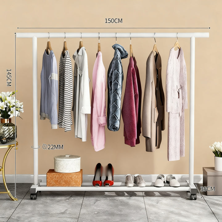 Standing laundry rack, one-piece, made of carbon steel
