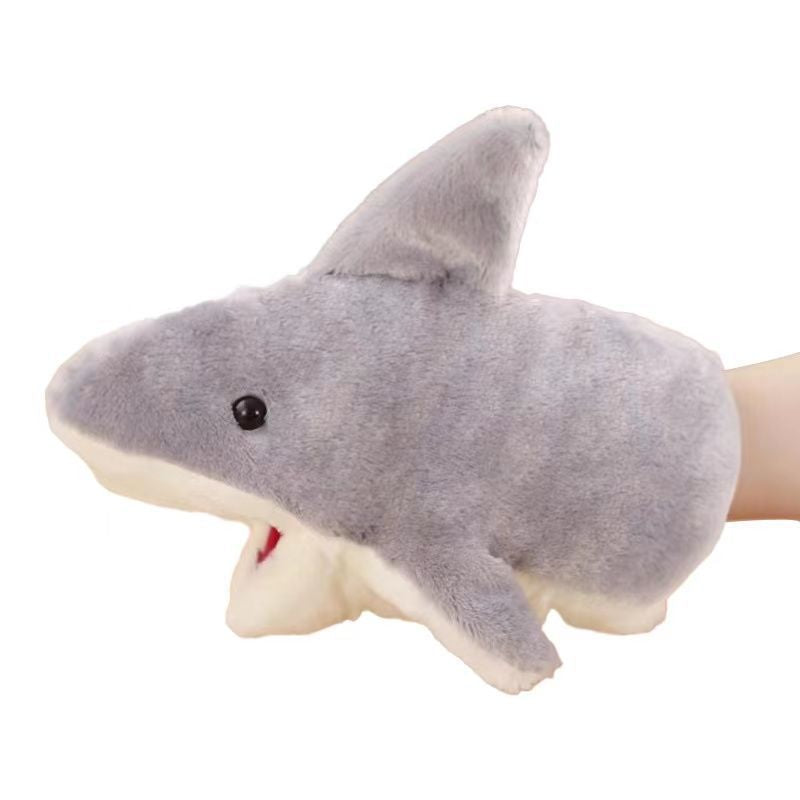 Hand puppet shark with movable arms