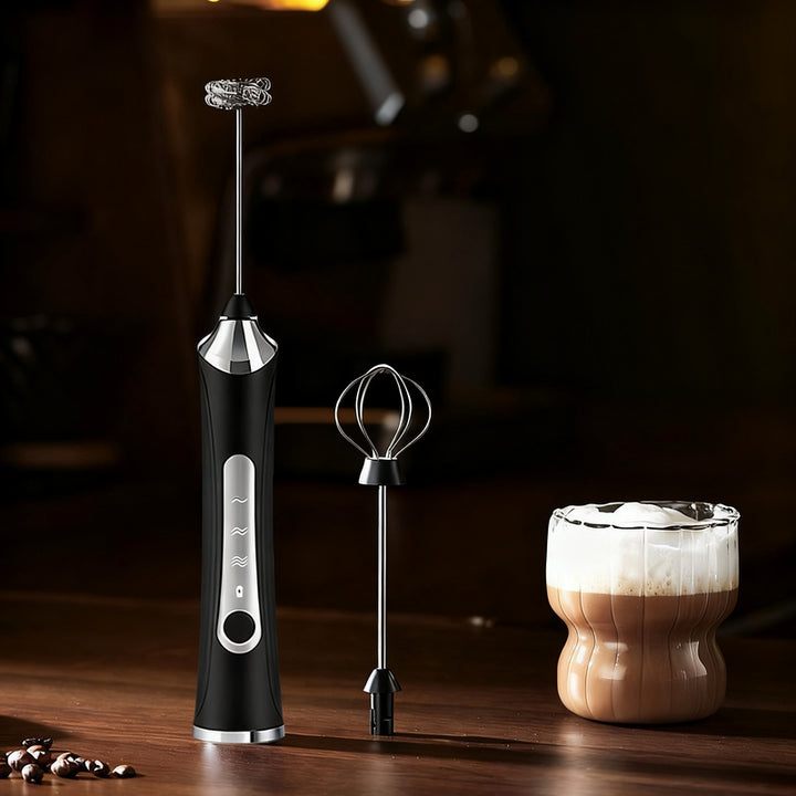 Electric milk frother, USB-C, multiple functions
