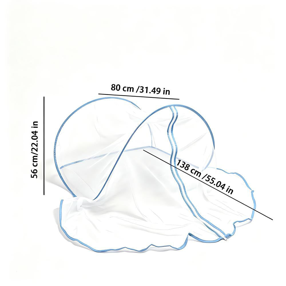 Portable mosquito net, collapsible