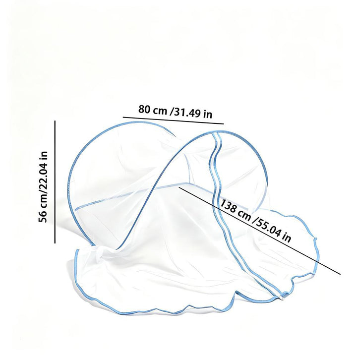 Portable mosquito net, collapsible