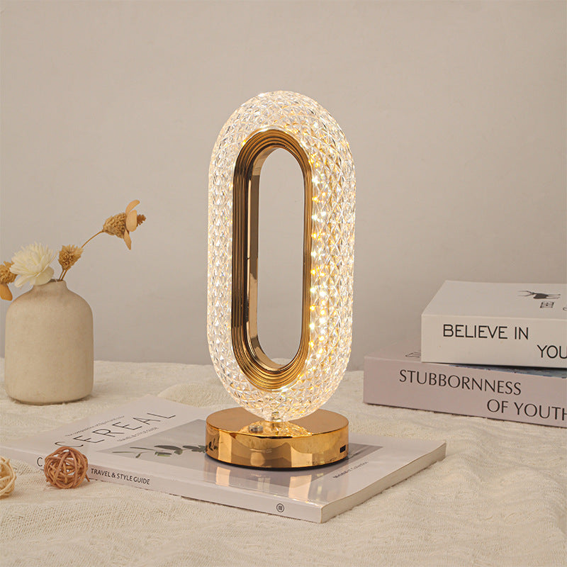 Lava table lamp with touch control, rechargeable