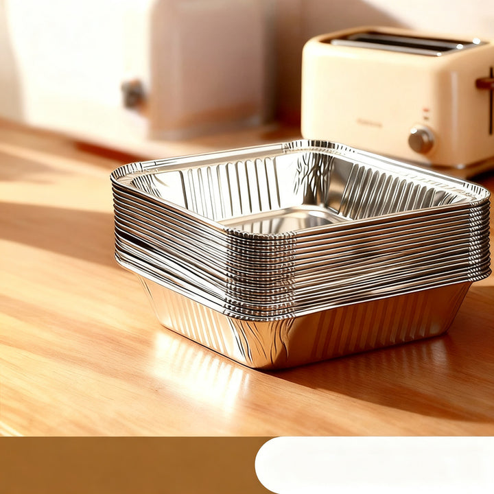 Silicone baking paper and aluminum foil for air fryers