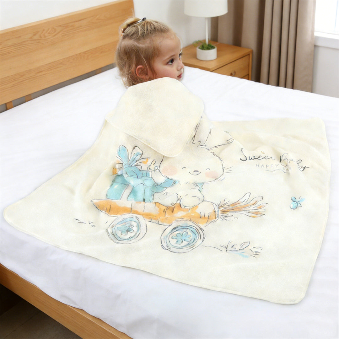 Baby blanket made of coral fleece, 80×80 cm