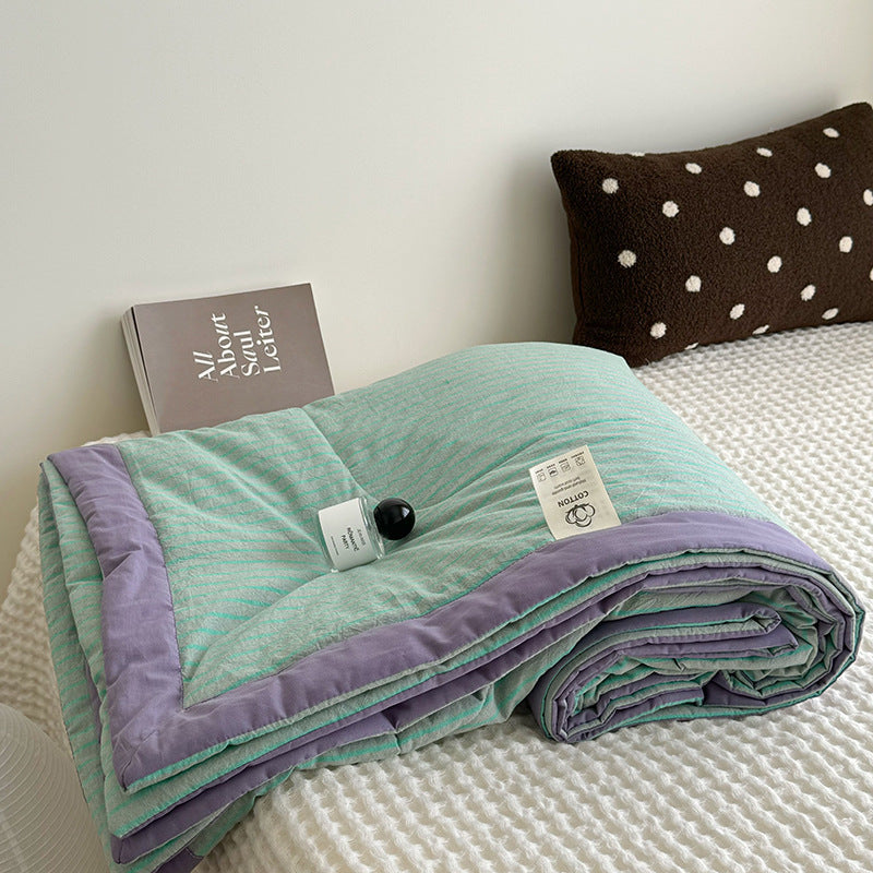 Summer duvet made of cotton, machine washable