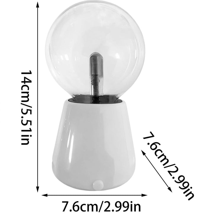 Plasma ball light with color change