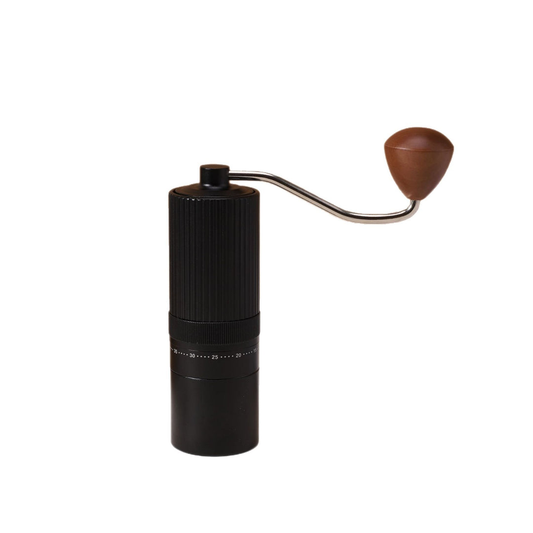 Hand coffee grinder with CNC grinding mechanism and brush