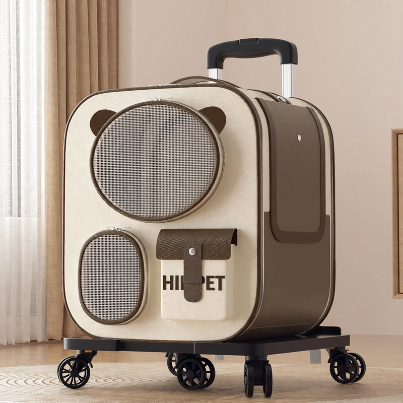 Pet Transport Bag with Wheels, Oxford Fabric