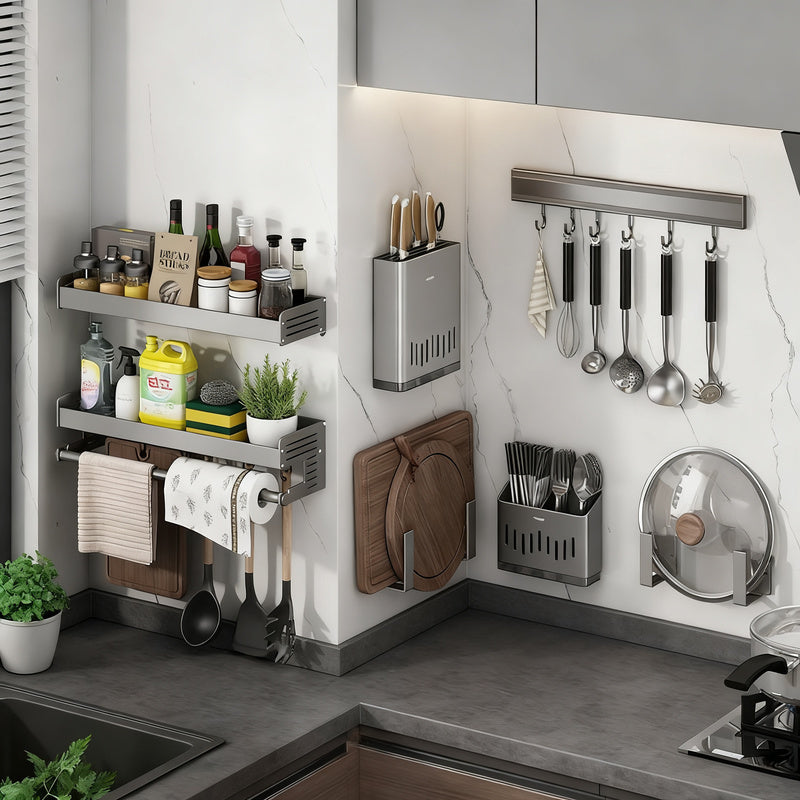 Stainless Steel Kitchen Wall Shelf