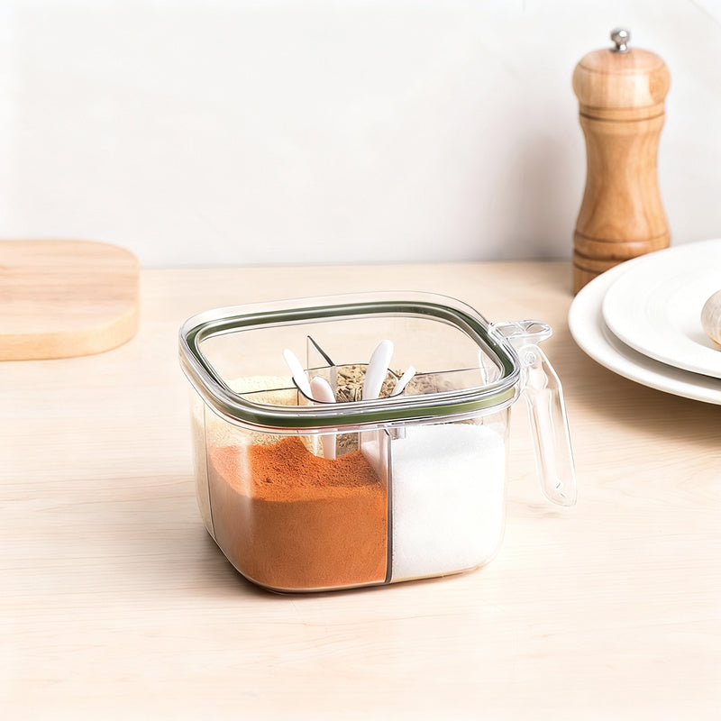 Spice box with multiple compartments