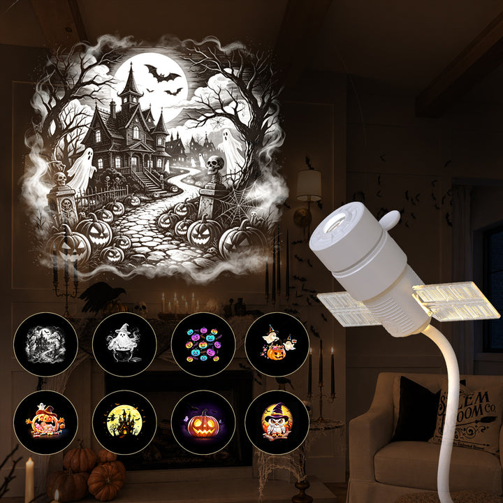 Halloween starry sky projection lamp with USB