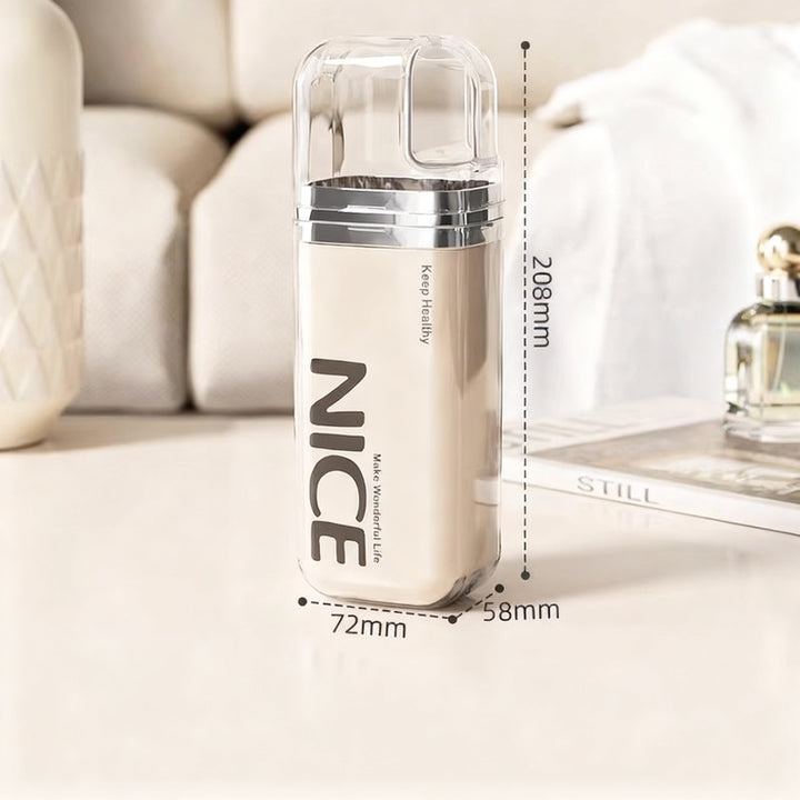 Portable dental care set made of plastic