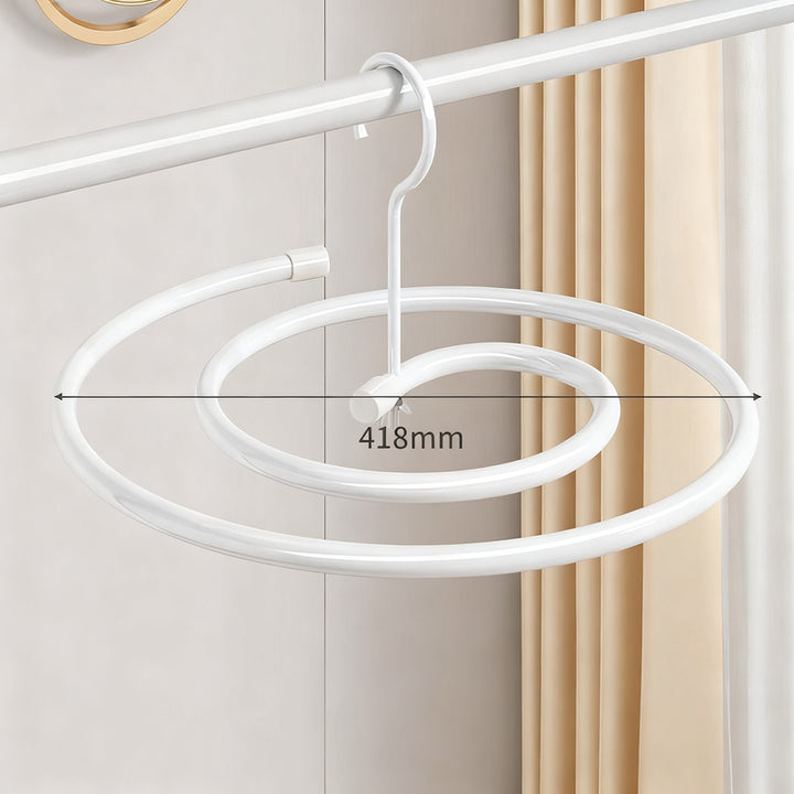 Clothes dryer spiral-shaped, round or oval