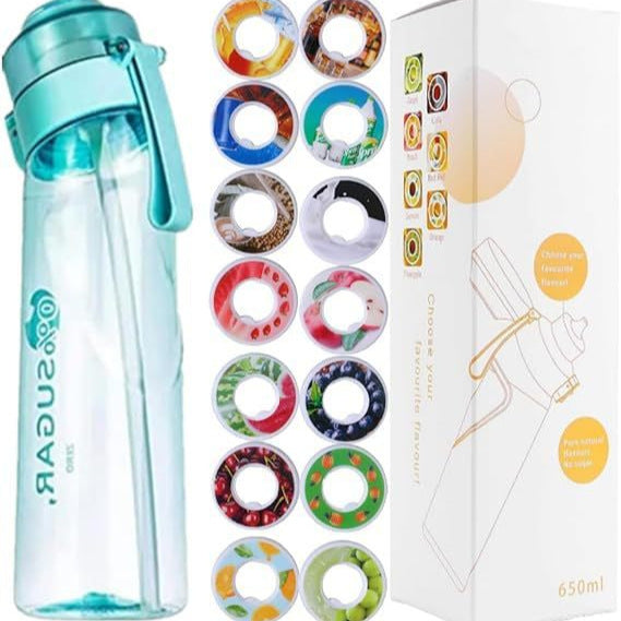 Sport drinking bottle 650ml with flavor rings made of Tritan