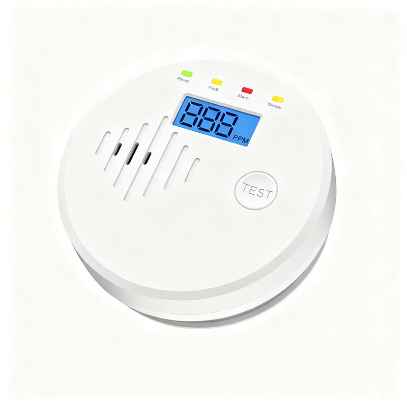 Carbon monoxide detector with LCD display