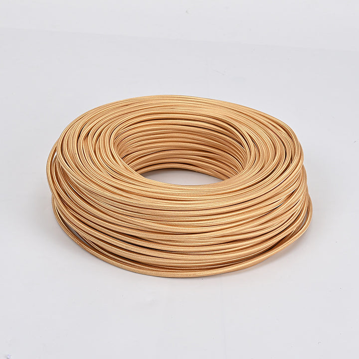 Textile-encased power cable 2×0.75 mm²