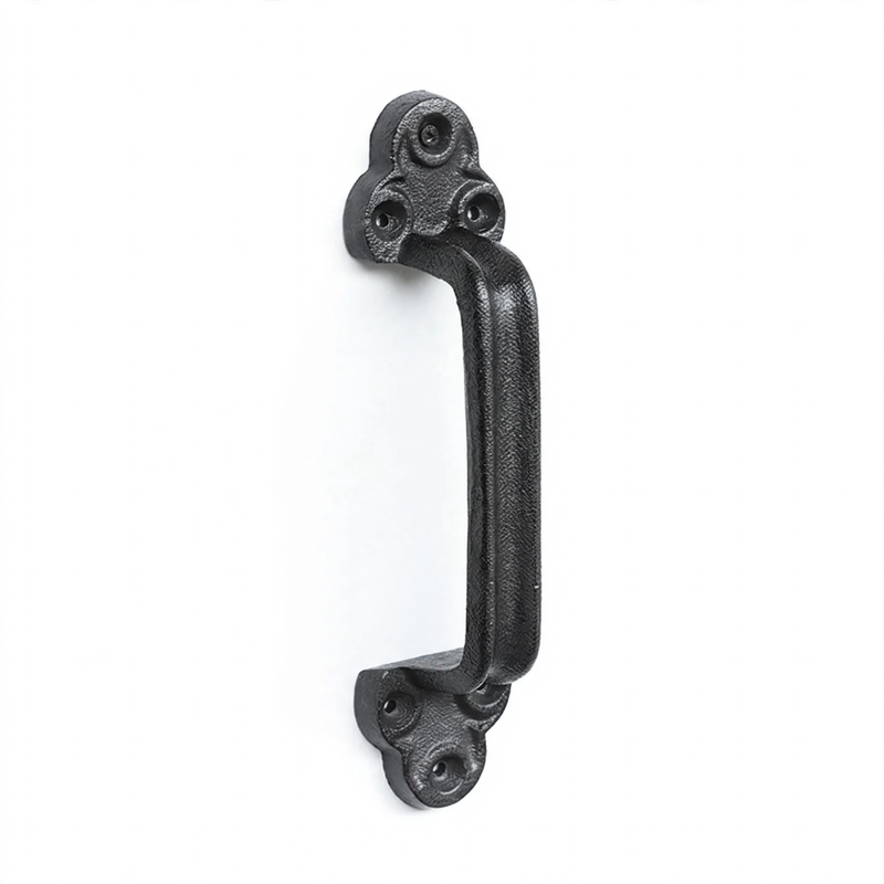 Cast iron door handle in vintage style