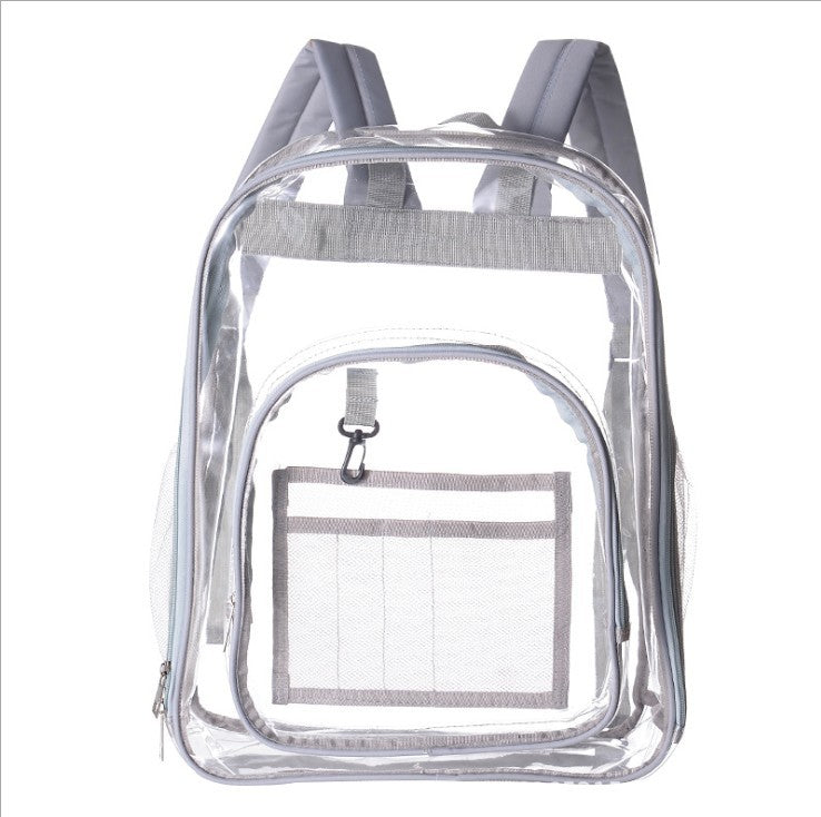 Transparent PVC backpack, waterproof, 20–35 L