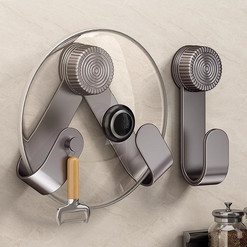 Stainless steel kitchen shelf with suction cup