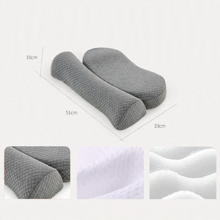 Memory foam neck support pillow, removable