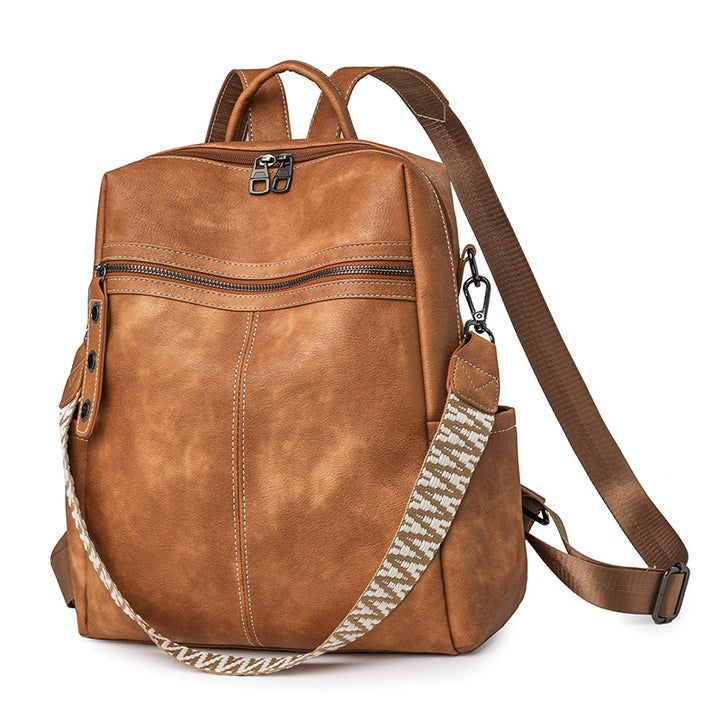 Backpack made of PU material, multiple carrying options