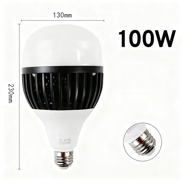 LED ball lamp E27, 50–200 W