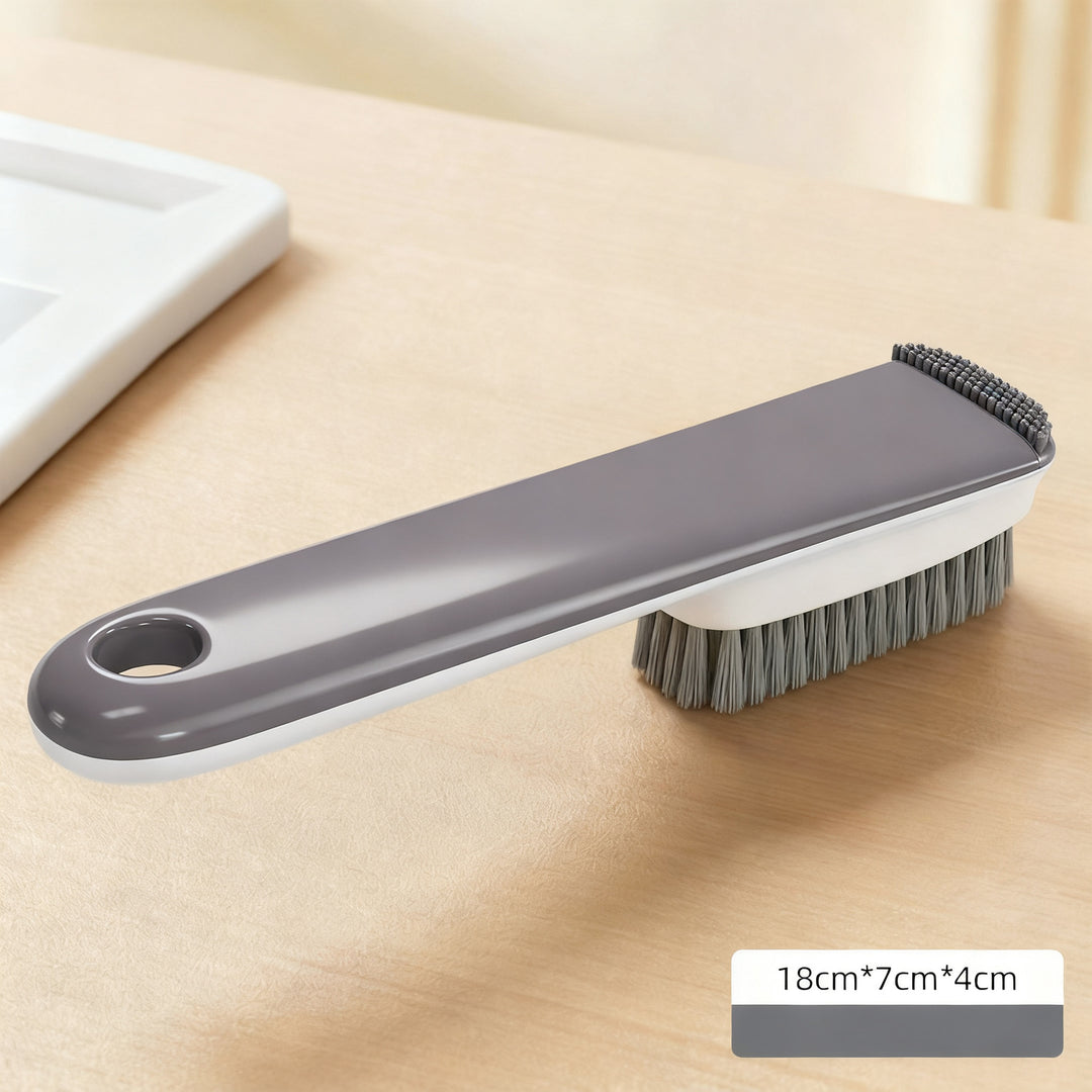 Shoe brush with soft bristles