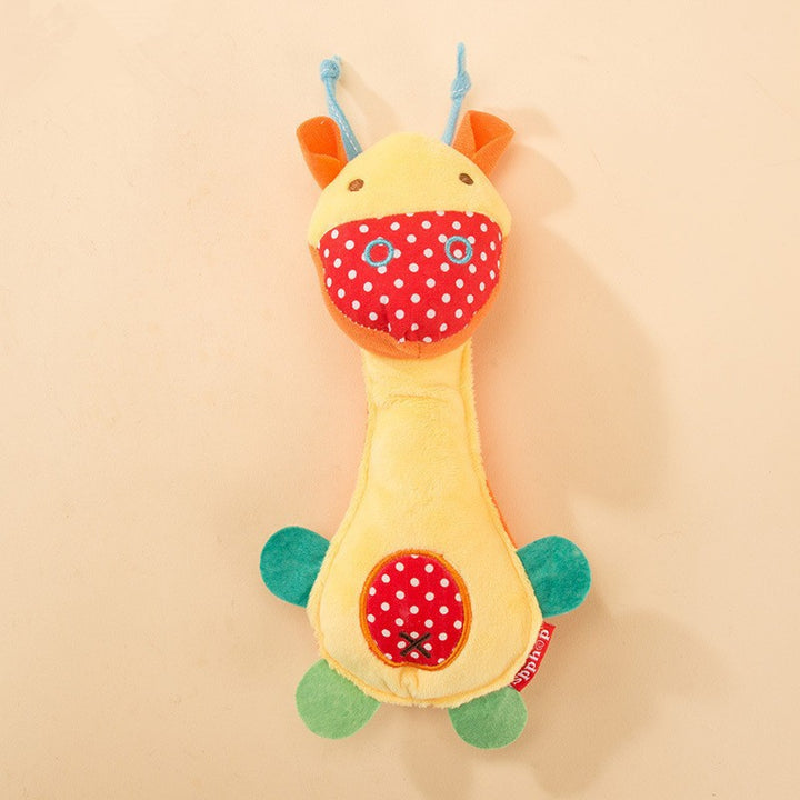 Plush toy with squeaker for dogs