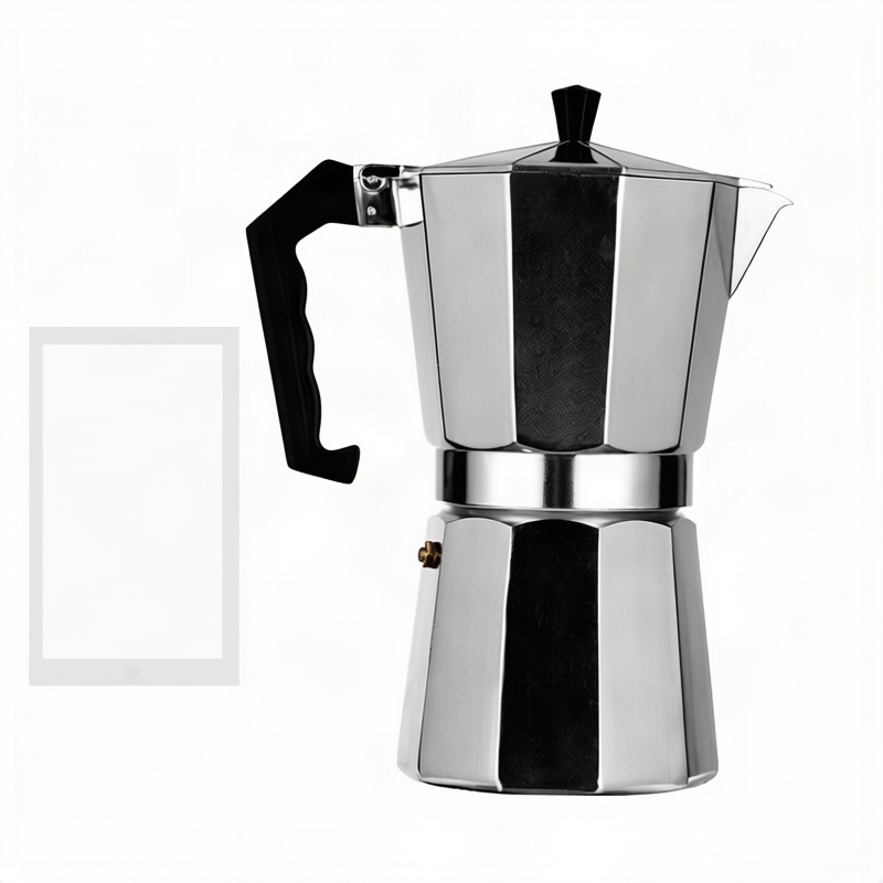 Stainless steel espresso maker
