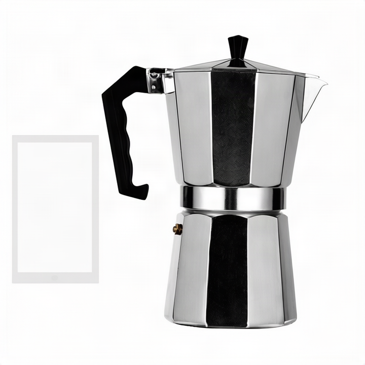 Stainless steel espresso maker