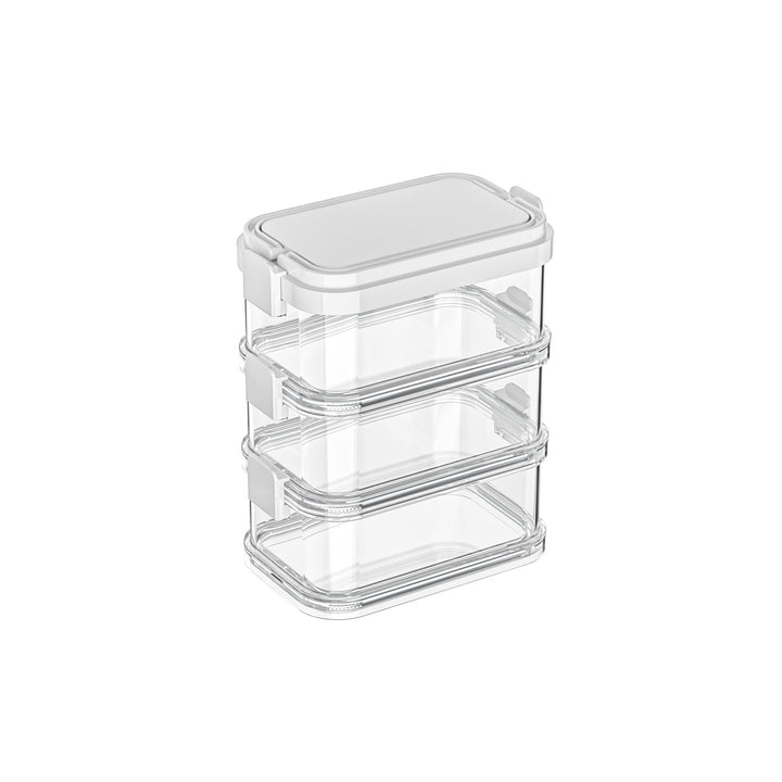 Spice container with lid, stackable, 301–500 ml