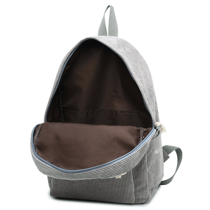 Corduroy backpack, 20–35 L, warming