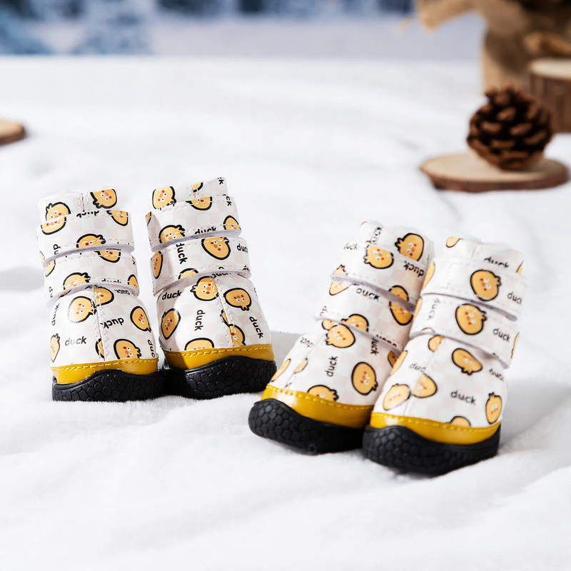 Dog shoes with fleece lining, non-slip