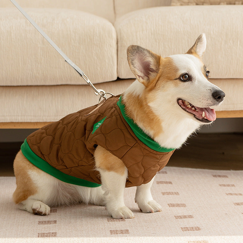 Dog cotton vest for autumn and winter