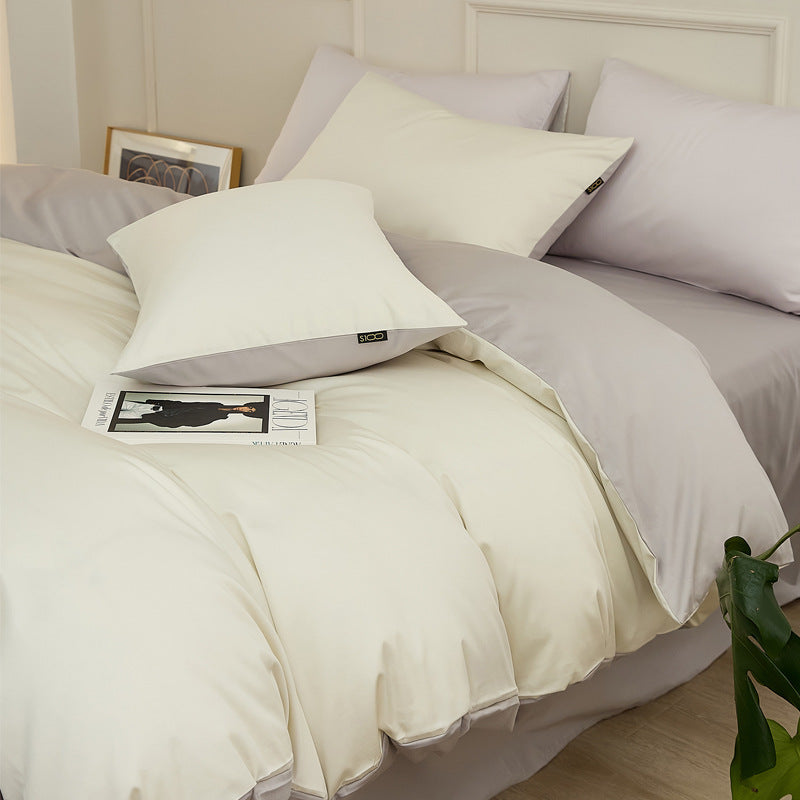Cotton bedding set, 100% cotton, 4-piece