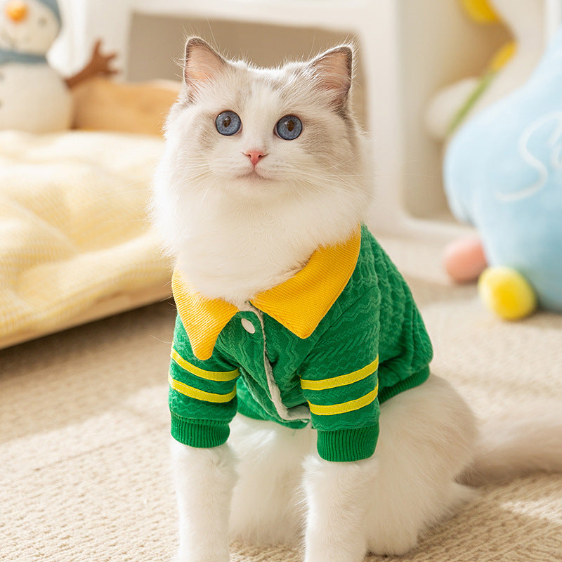 Knitted sweater for cats and small dogs