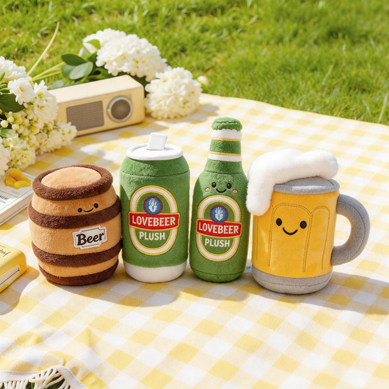 Plush Figures Beer Series – Mug, Keg, Can, Bottle