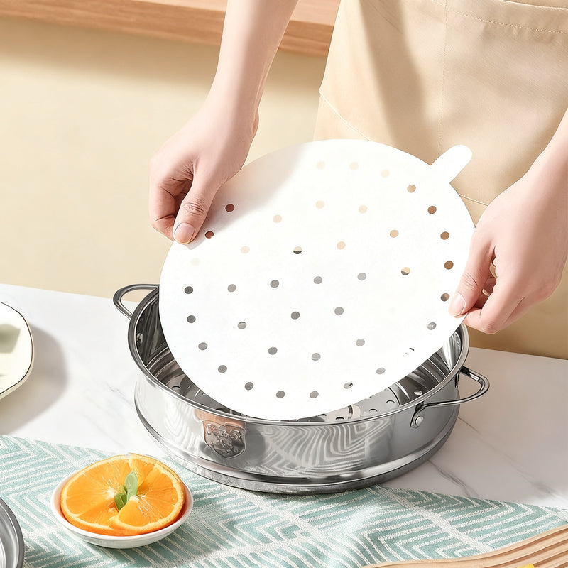 Baking paper for steamers and bamboo baskets