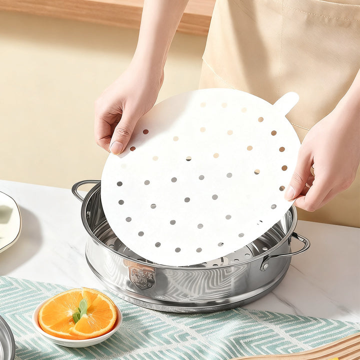 Baking paper for steamers and bamboo baskets