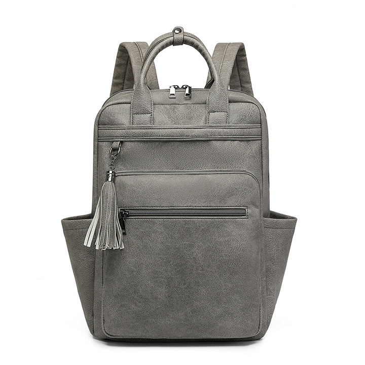 Women's backpack made of PU, large capacity