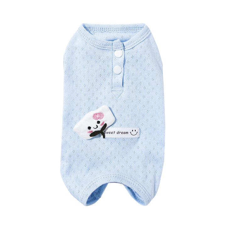 Cotton protection vest for cats and dogs