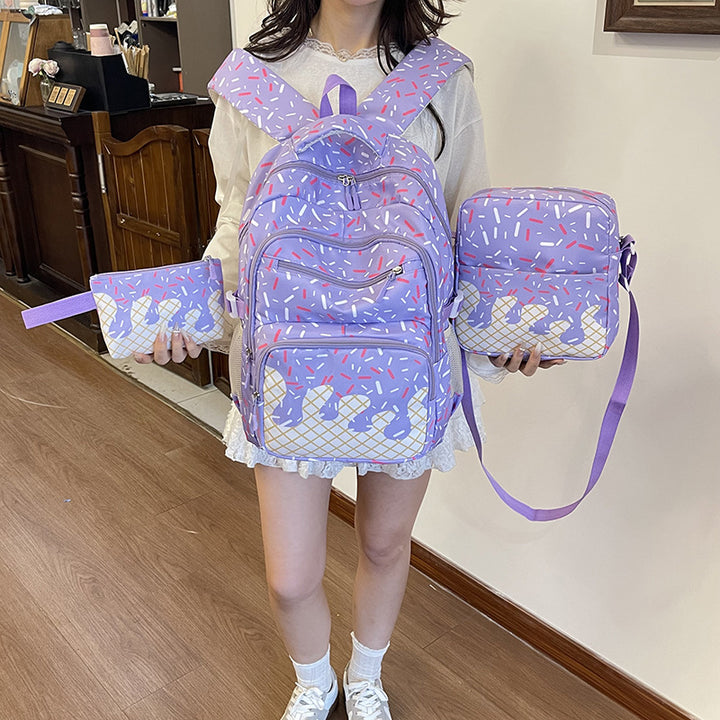Backpack with print pattern, waterproof, 56–75 L