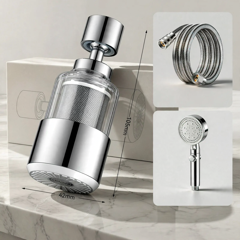 Shower head with pressure increase, model YU90