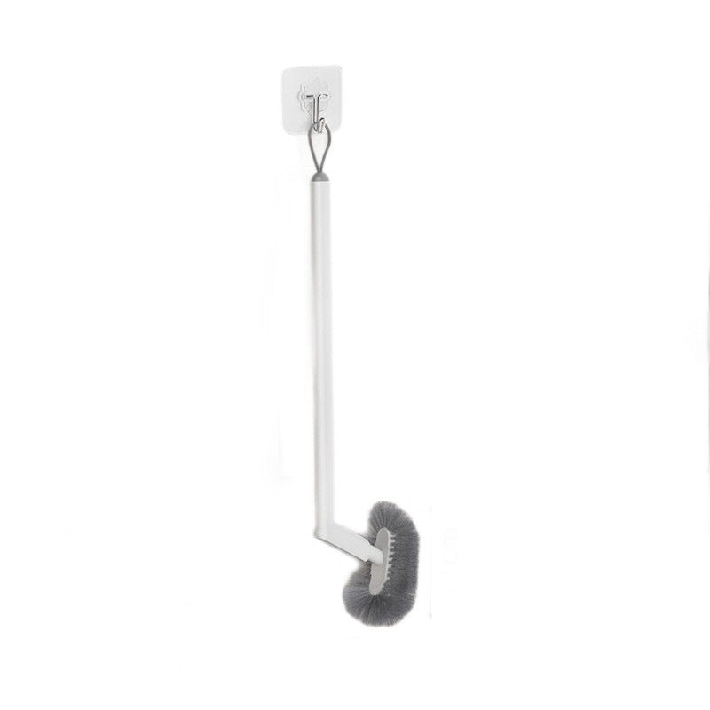 Toilet brush with long handle, wall mountable