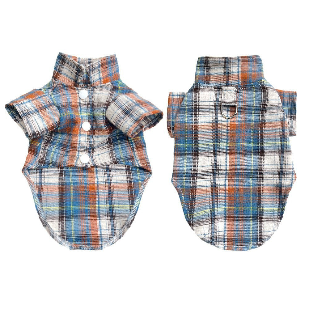 Pet shirt with collar, polyester, two legs