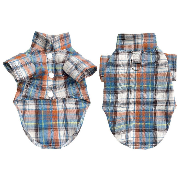 Pet shirt with collar, polyester, two legs