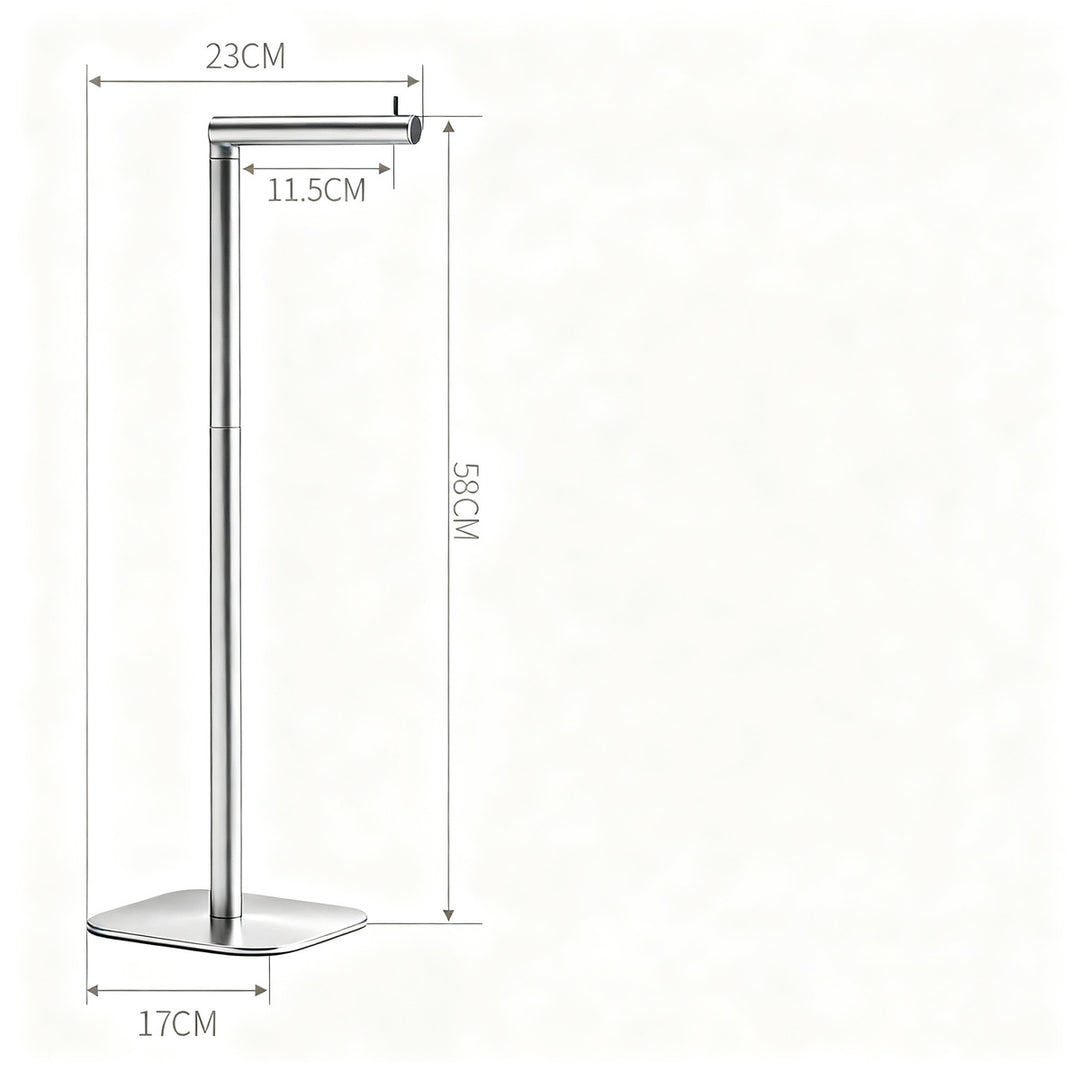 Stainless steel kitchen roll holder