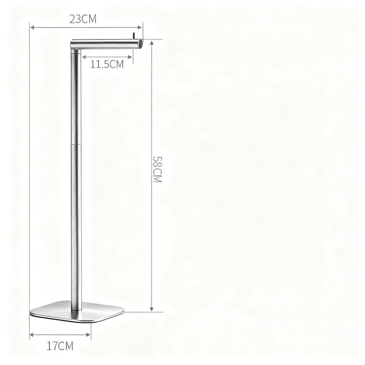 Stainless steel kitchen roll holder