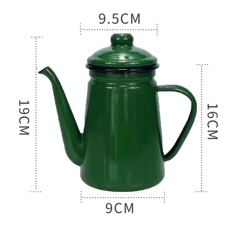 Enamel kettle, 1.1 L, for all stove types