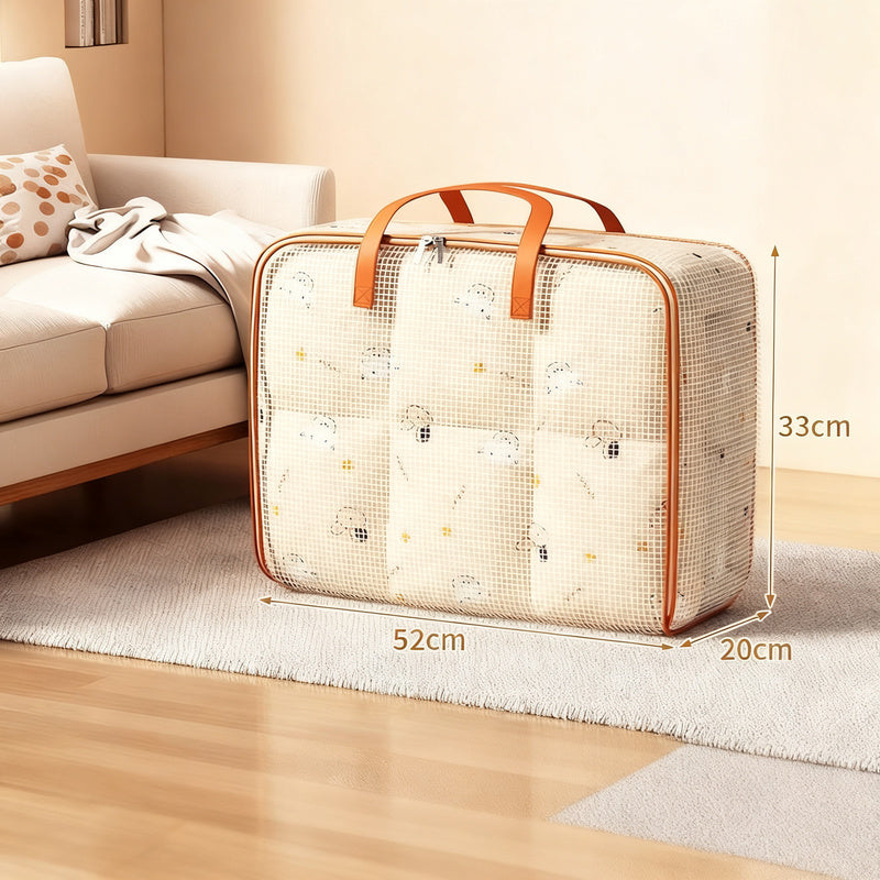 Storage bag for duvets and clothing